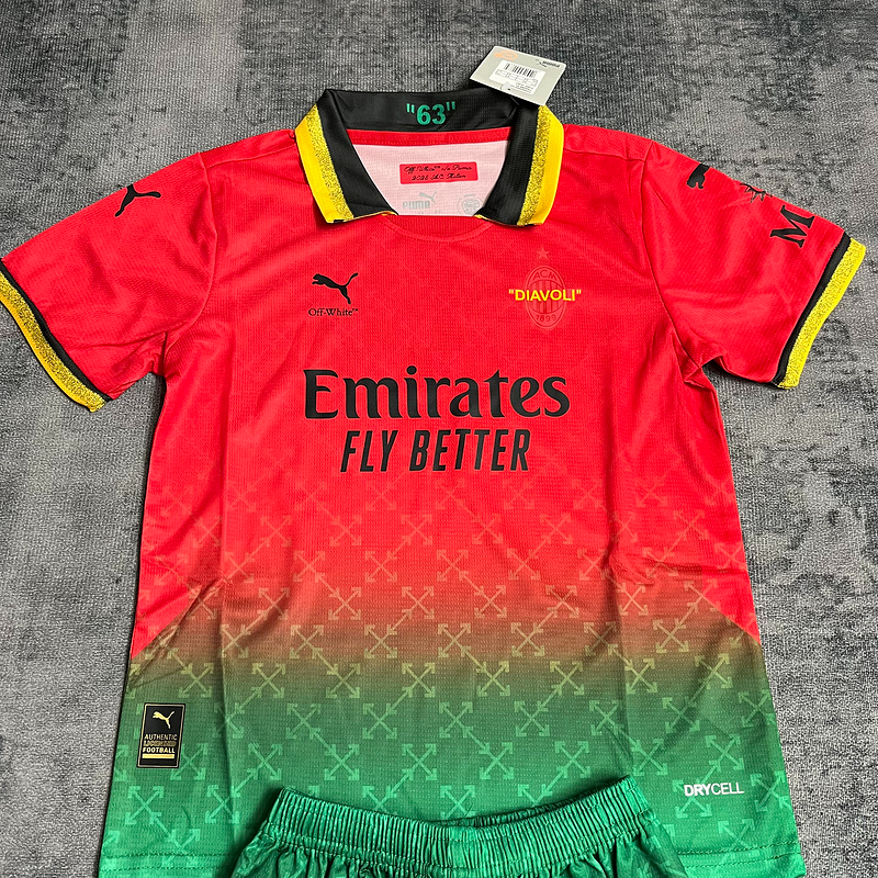 Conjunto 25/26 Infantil AC Milan 2